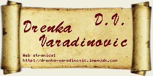 Drenka Varadinović vizit kartica